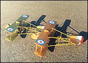 De Havilland DH-2 span 596 mm, for a Modela motor, weight 82g.