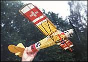 Storch Fi-156 span 710 mm, for a Modela motor, weight 72g.
